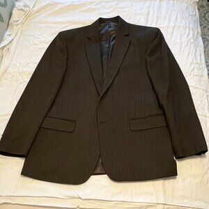 Tasso Elba Sportcoat, 42R brown windowpane